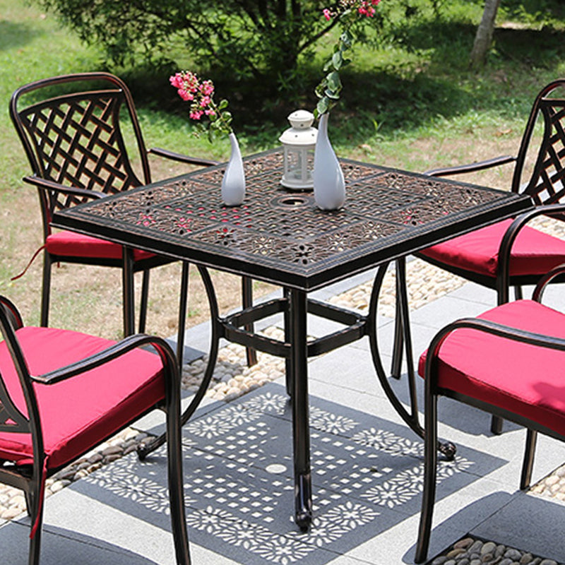 Aluminum Outdoor Patio Table Industrial UV Resistant Patio Table