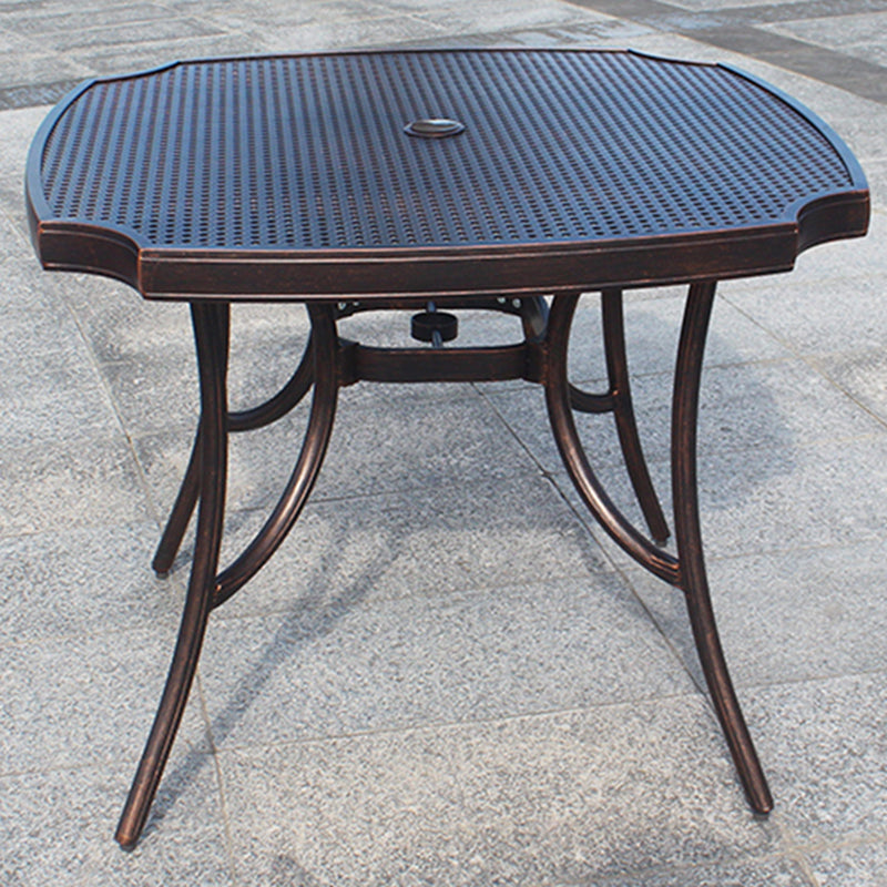 Aluminum Outdoor Patio Table Industrial UV Resistant Patio Table