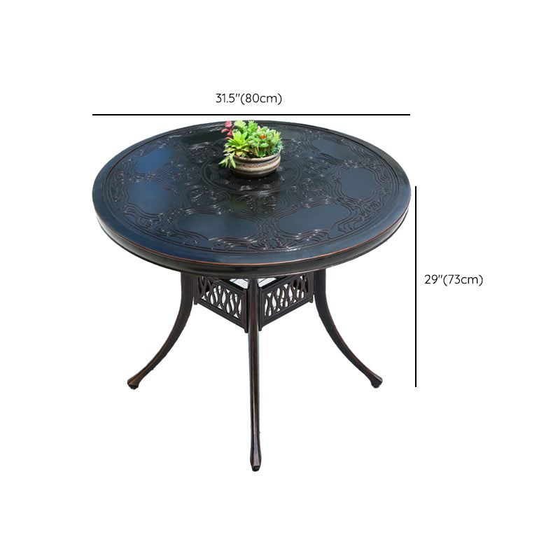 Aluminum Outdoor Patio Table Industrial UV Resistant Patio Table