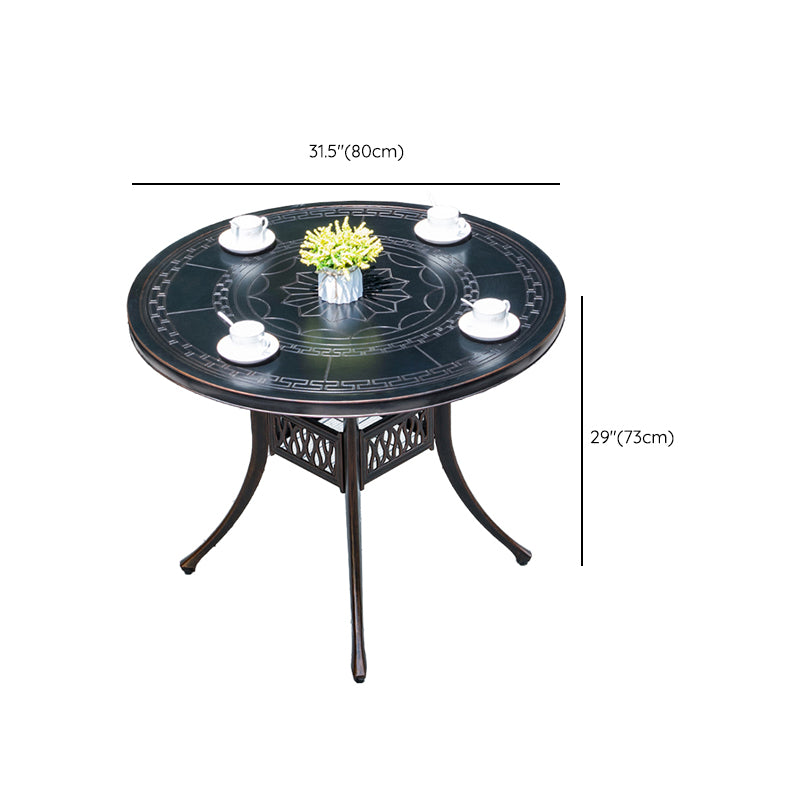 Aluminum Outdoor Patio Table Industrial UV Resistant Patio Table