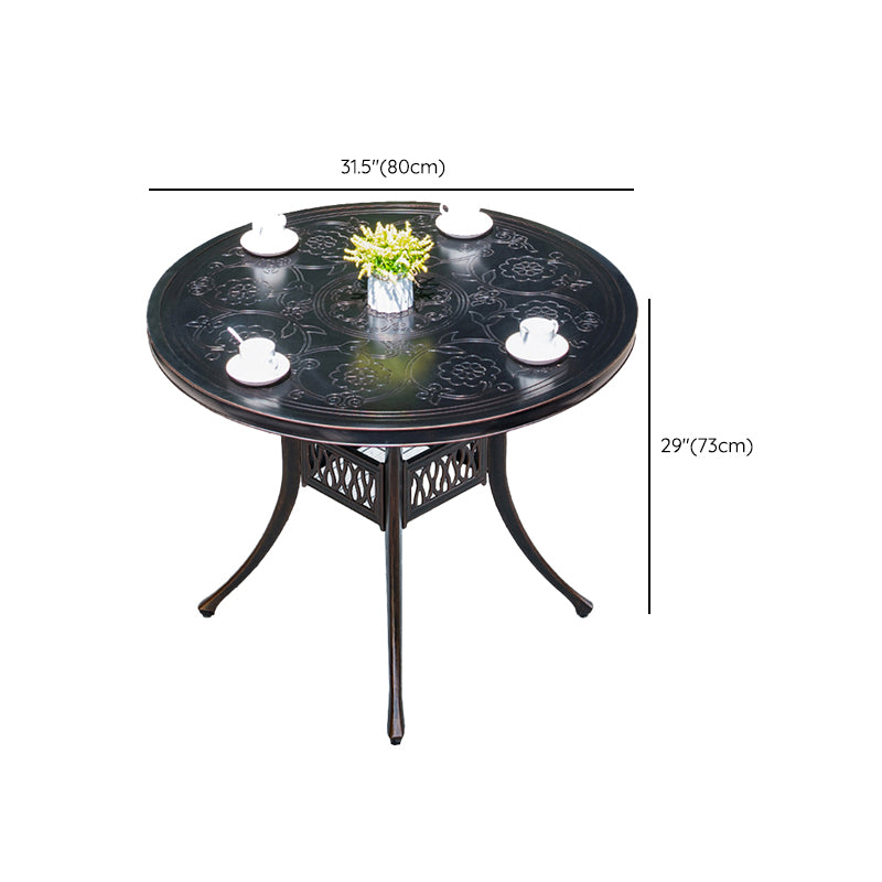 Aluminum Outdoor Patio Table Industrial UV Resistant Patio Table