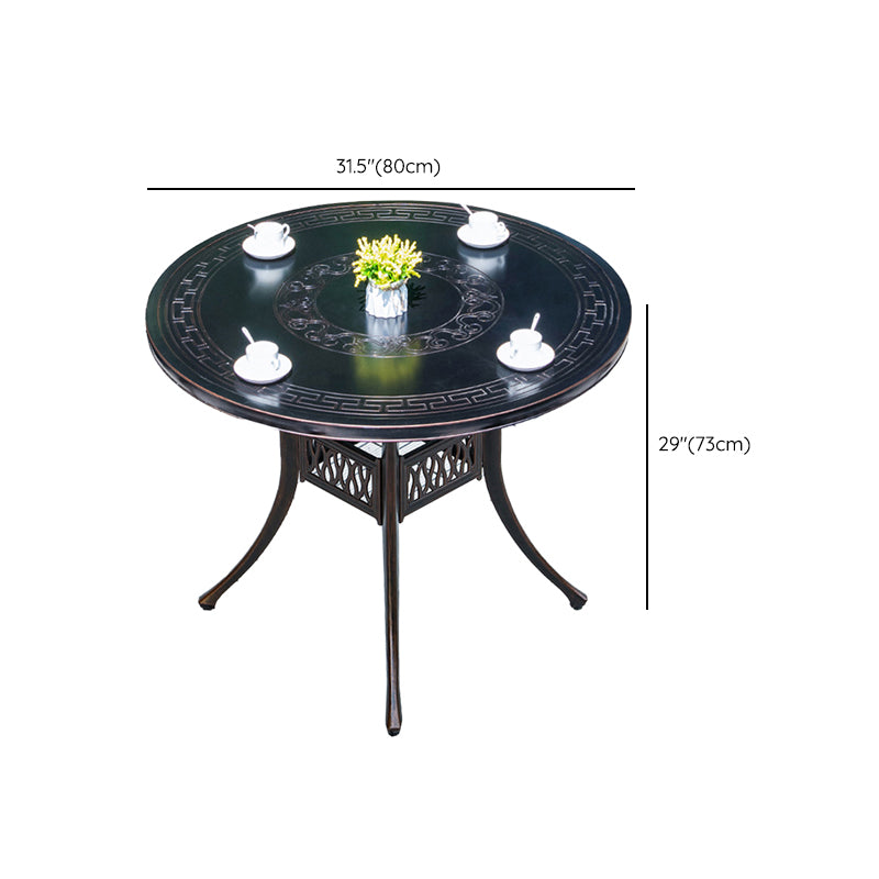 Aluminum Outdoor Patio Table Industrial UV Resistant Patio Table