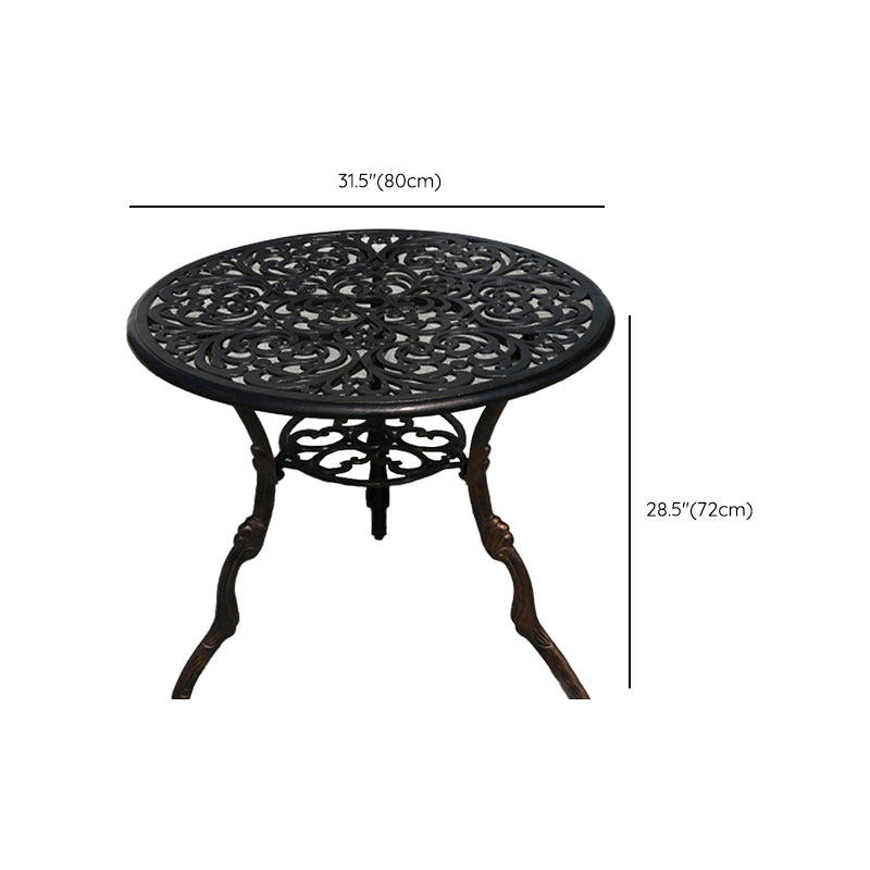 Aluminum Outdoor Patio Table Industrial UV Resistant Patio Table