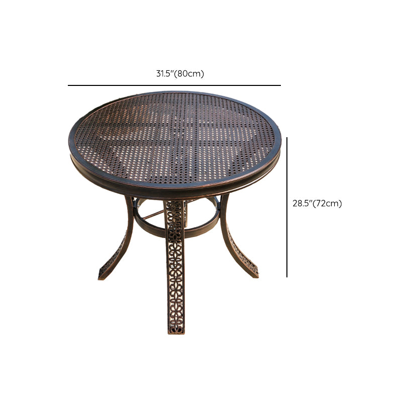 Aluminum Outdoor Patio Table Industrial UV Resistant Patio Table
