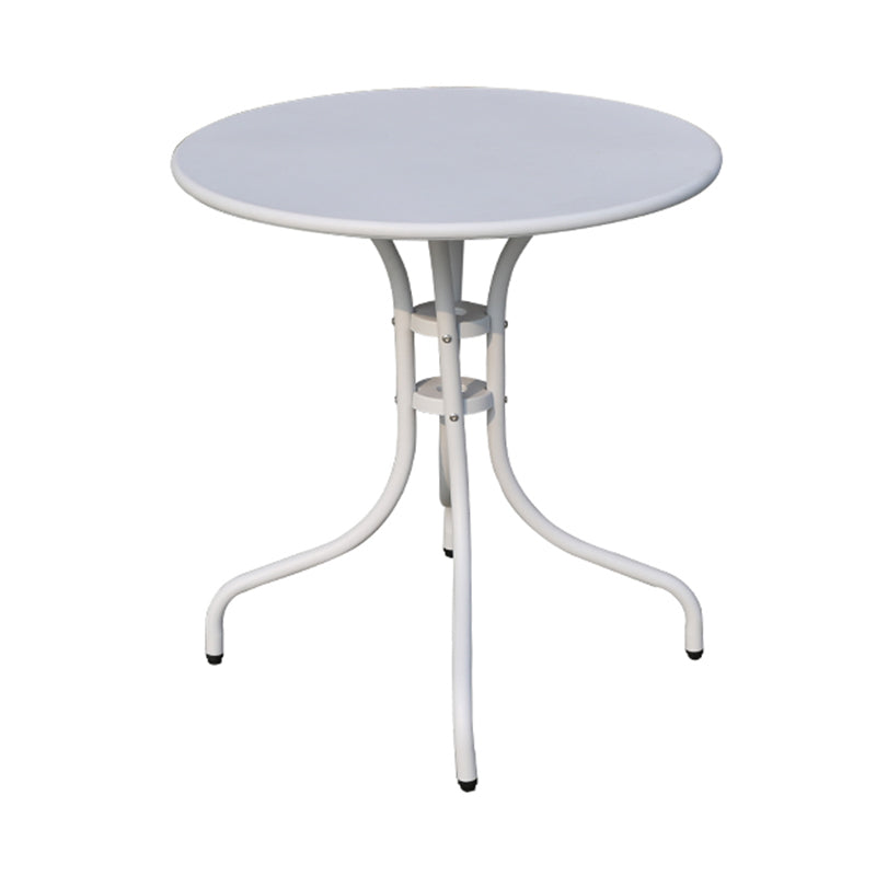 Modern Geometric Waterproof Courtyard Table Metal Base Outdoor Table