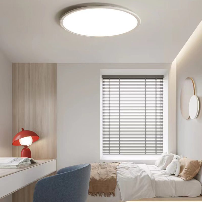 1 Light Geometric Flush Mount Lighting Simplicity Metal Ceiling Light