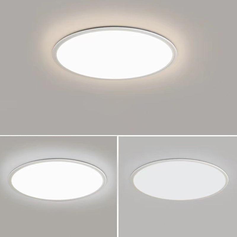 1 Light Geometric Flush Mount Lighting Simplicity Metal Ceiling Light
