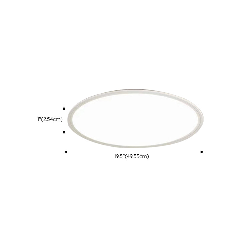 1 Light Geometric Flush Mount Lighting Simplicity Metal Ceiling Light