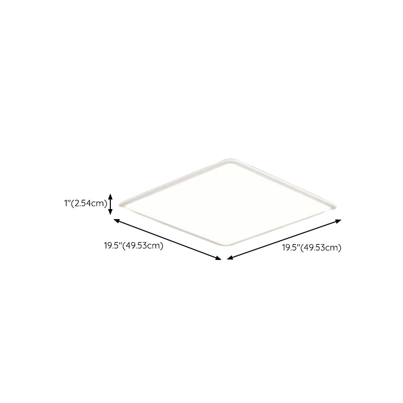 1 Light Geometric Flush Mount Lighting Simplicity Metal Ceiling Light
