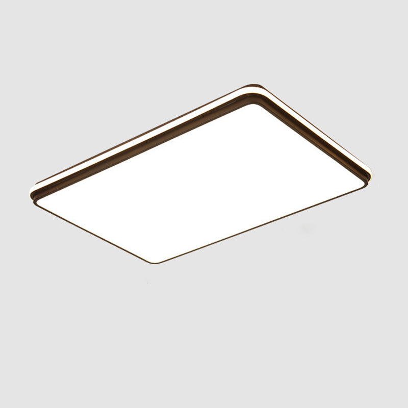 Circular Flush Mount Fixture Modern Metal 1 Light Flush Light for Living Room