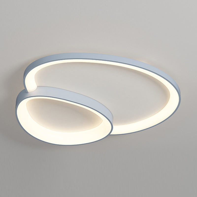 Multi Lights Ceiling Light Modern LED Ceiling Mount Light with Acrylic Shade for Bedroom