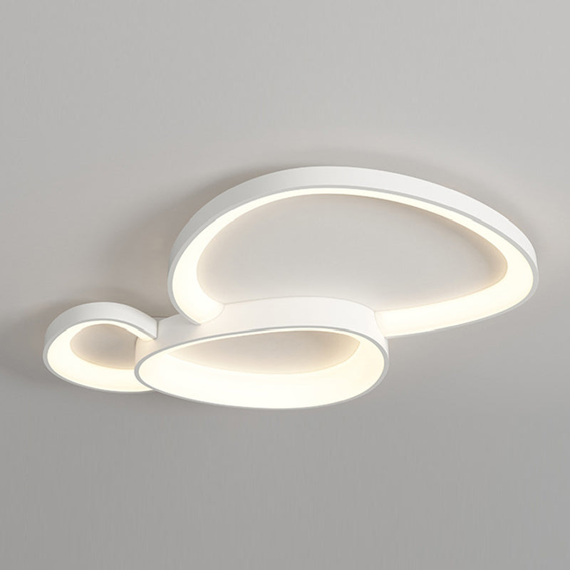 Multi Lights Ceiling Light Modern LED Ceiling Mount Light with Acrylic Shade for Bedroom