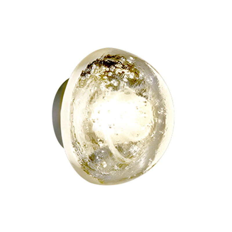 Simple Round Wall Sconce Waterproof LED Sconce Light Fixture for Courtyard