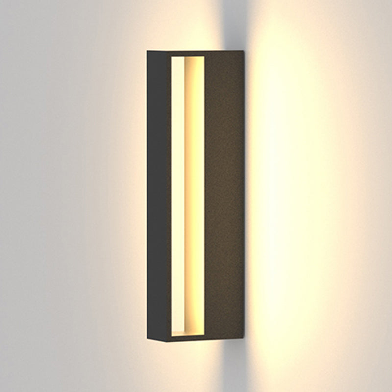 Minimalism Wall Sconce Metal Outdoor Sconce Light Fixture for Courtyard