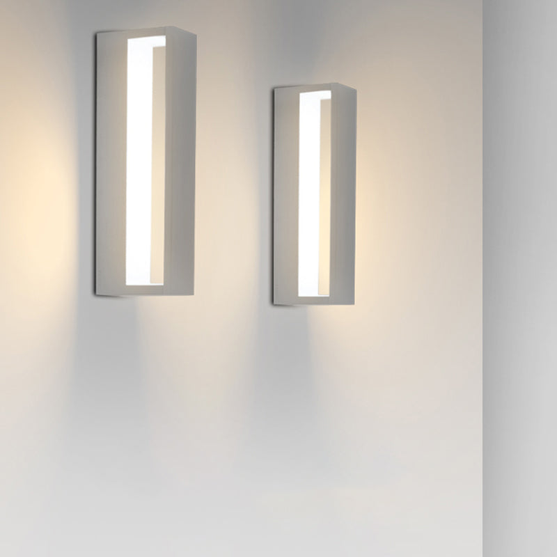 Minimalism Wall Sconce Metal Outdoor Sconce Light Fixture for Courtyard