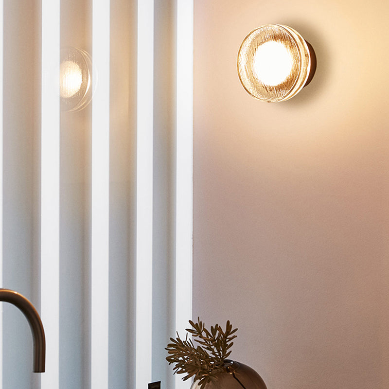 Simple Round Wall Sconce Waterproof LED Sconce Light Fixture