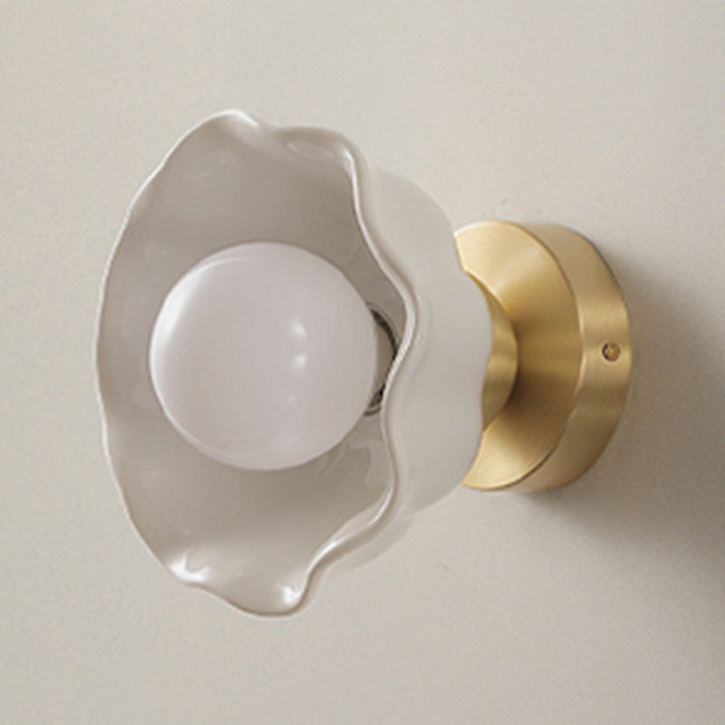 Modernism Wall Sconce Ceramic Wall Light Fixture for Bedroom