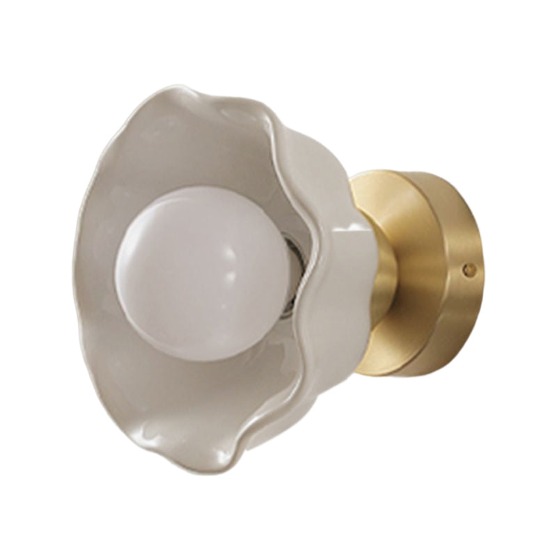 Modernism Wall Sconce Ceramic Wall Light Fixture for Bedroom
