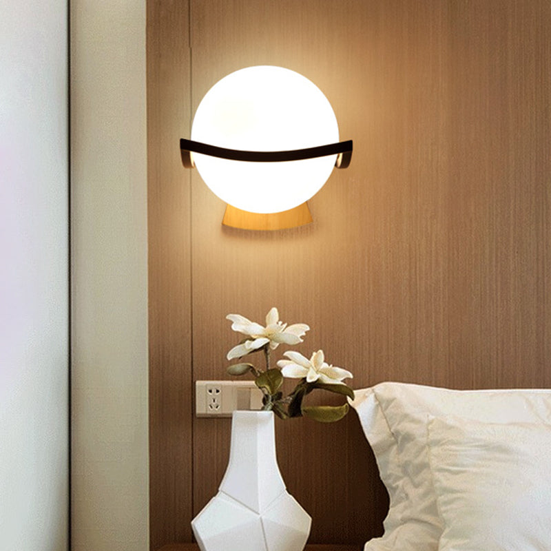 Glass Shade Wall Mounted Sconce Modern Wall Lights for Bedroom