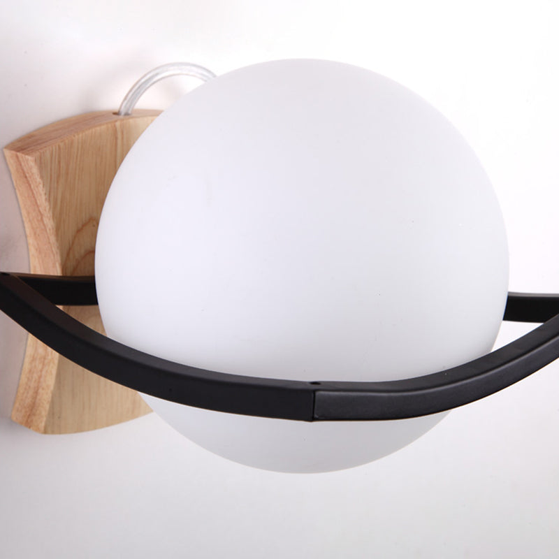 Glass Shade Wall Mounted Sconce Modern Wall Lights for Bedroom