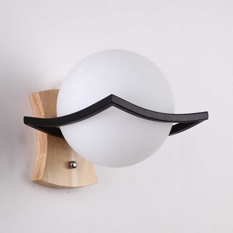 Glass Shade Wall Mounted Sconce Modern Wall Lights for Bedroom