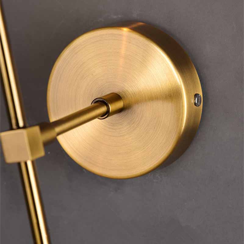 Contemporary Metal Wall Sconce Ball Shape Vanity Lamp with Glass Shade for Bathroom