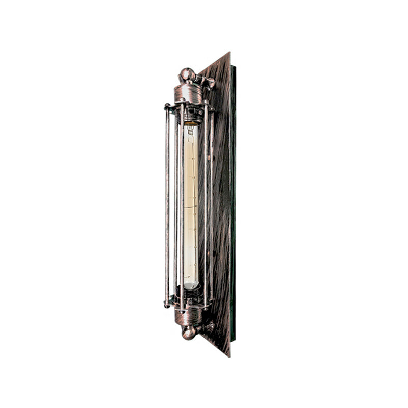 Contemporary Wall Sconce Cylinder Shape Vanity Lamp with Metal Shade for Bathroom
