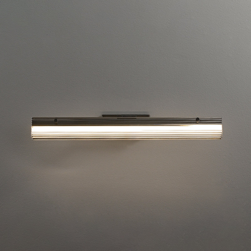 Modern Unique Shape Wall Mounted Light Glass Wall Sconce in Black Finish