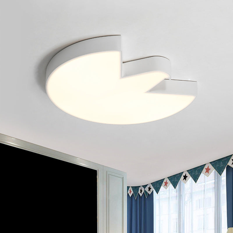 White/Black Pigeon Ceiling Flush Contemporary Acrylic LED Flushmount Lighting for Bedroom