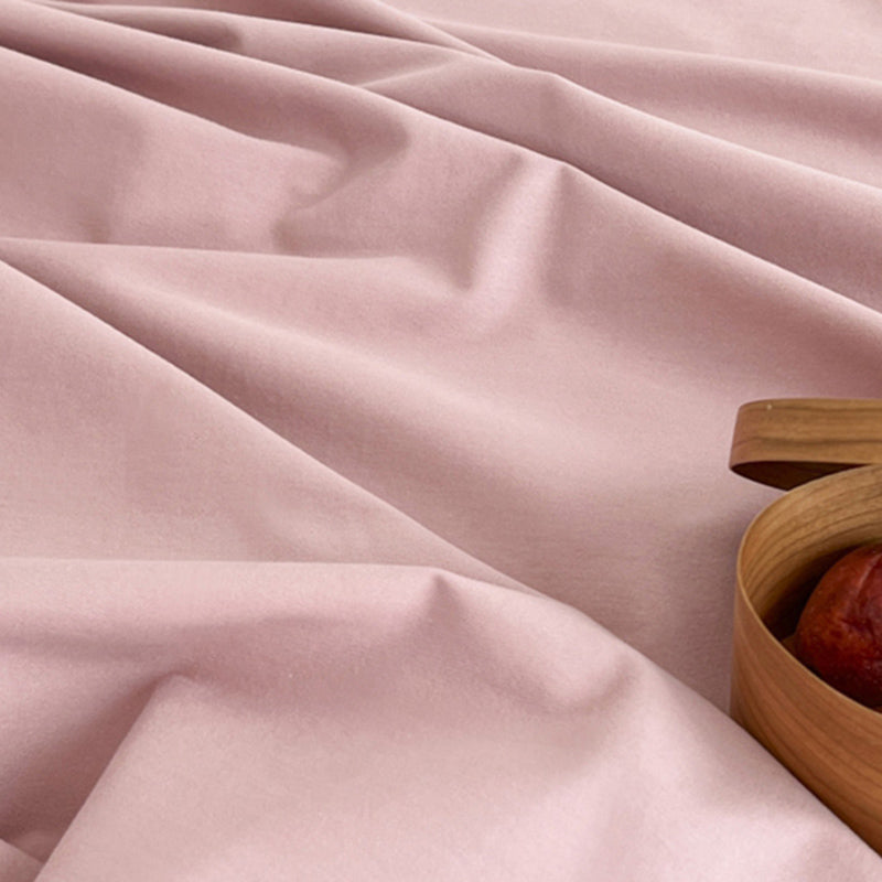 Sheet Set Cotton Solid Color Ultra Soft Breathable Wrinkle Resistant Bed Sheet Set