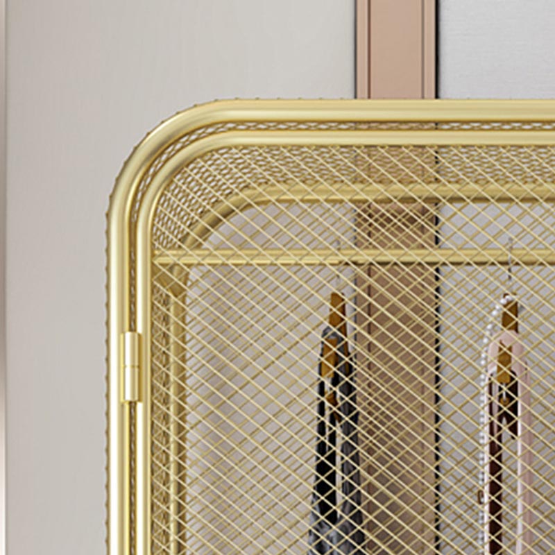 Bedroom Metal Wardrobe Industrial Style Rectangular Wardrobe Closet