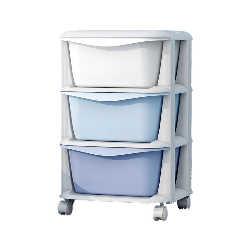 Ultra Modern Vertical Plastic Baby Dresser with Drawers for Bedroom