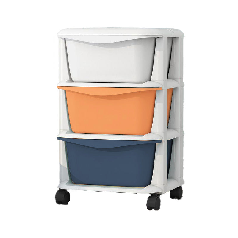 Ultra Modern Vertical Plastic Baby Dresser with Drawers for Bedroom