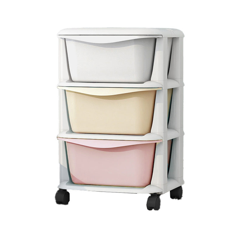 Ultra Modern Vertical Plastic Baby Dresser with Drawers for Bedroom