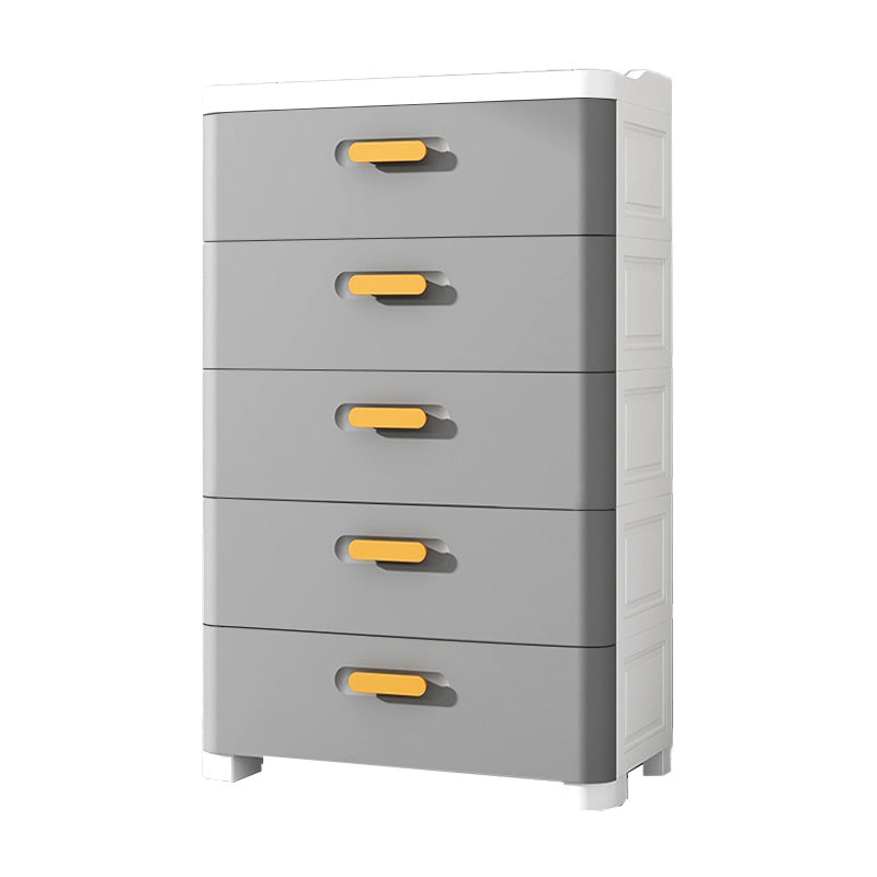 Scandinavian Plastic Vertical Nursery Dresser with Drawers for Bedroom