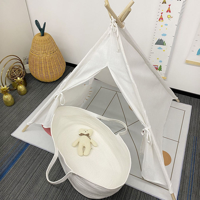 Contemporary Moses Basket Nursery Crib Oval Folding and Portable Crib