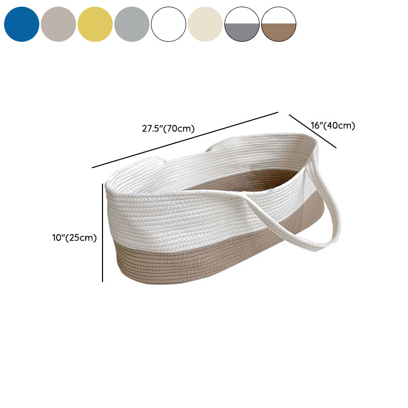 Contemporary Moses Basket Nursery Crib Oval Folding and Portable Crib