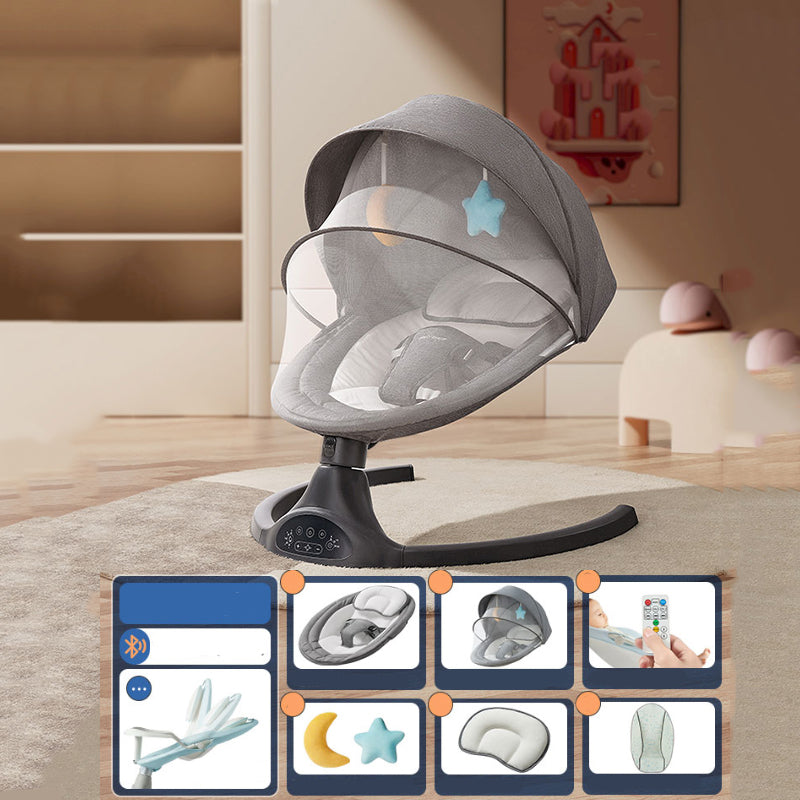 Electric Bedside Oval Bassinets Washable Side Crib Machine for Bedroom