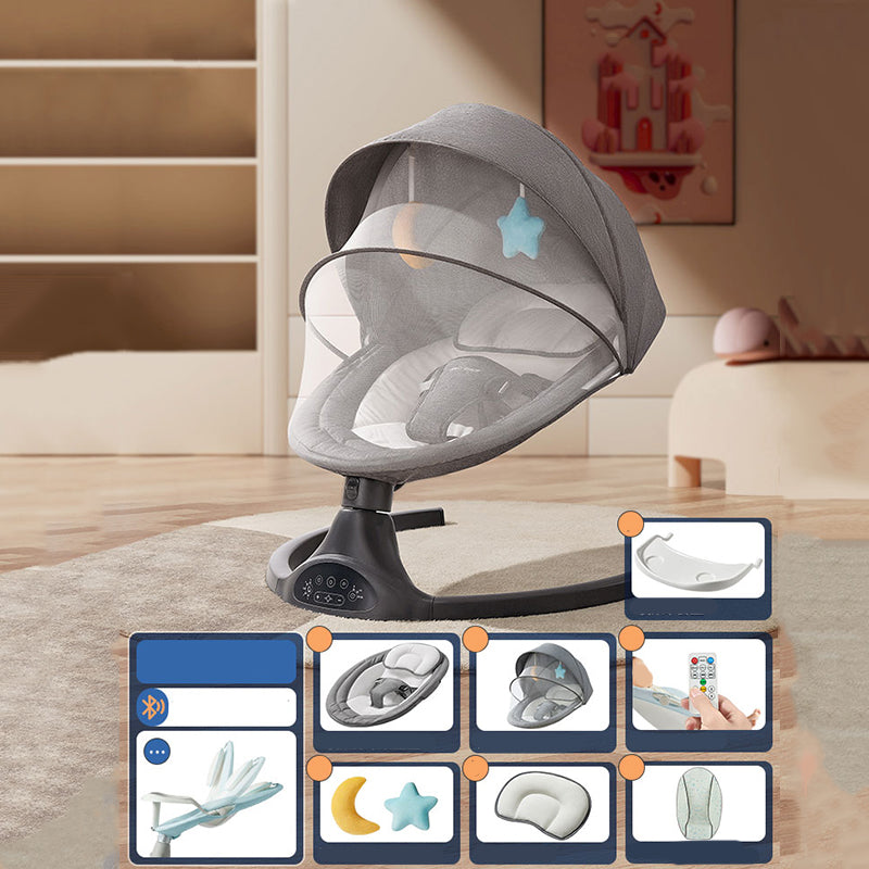 Electric Bedside Oval Bassinets Washable Side Crib Machine for Bedroom