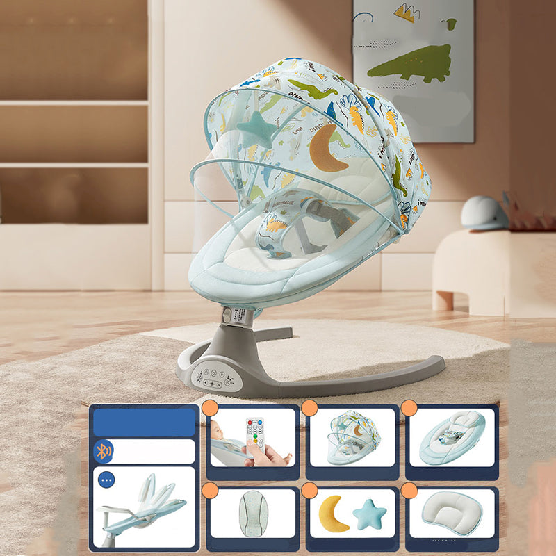 Electric Bedside Oval Bassinets Washable Side Crib Machine for Bedroom
