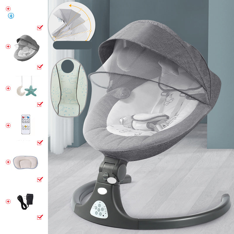 Electric Bedside Oval Bassinets Washable Side Crib Machine for Bedroom