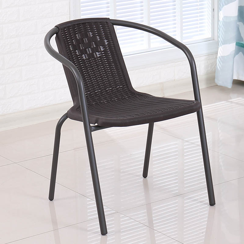 Contemporary Dining Arm Chair Indoor Metal Legs Dining Chair