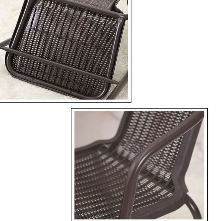 Contemporary Dining Arm Chair Indoor Metal Legs Dining Chair