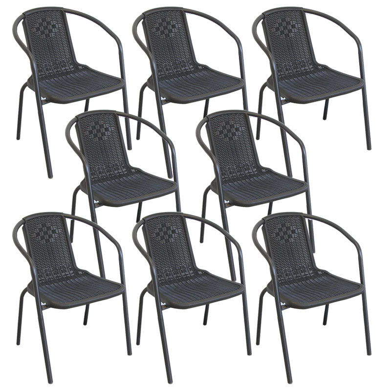 Contemporary Dining Arm Chair Indoor Metal Legs Dining Chair