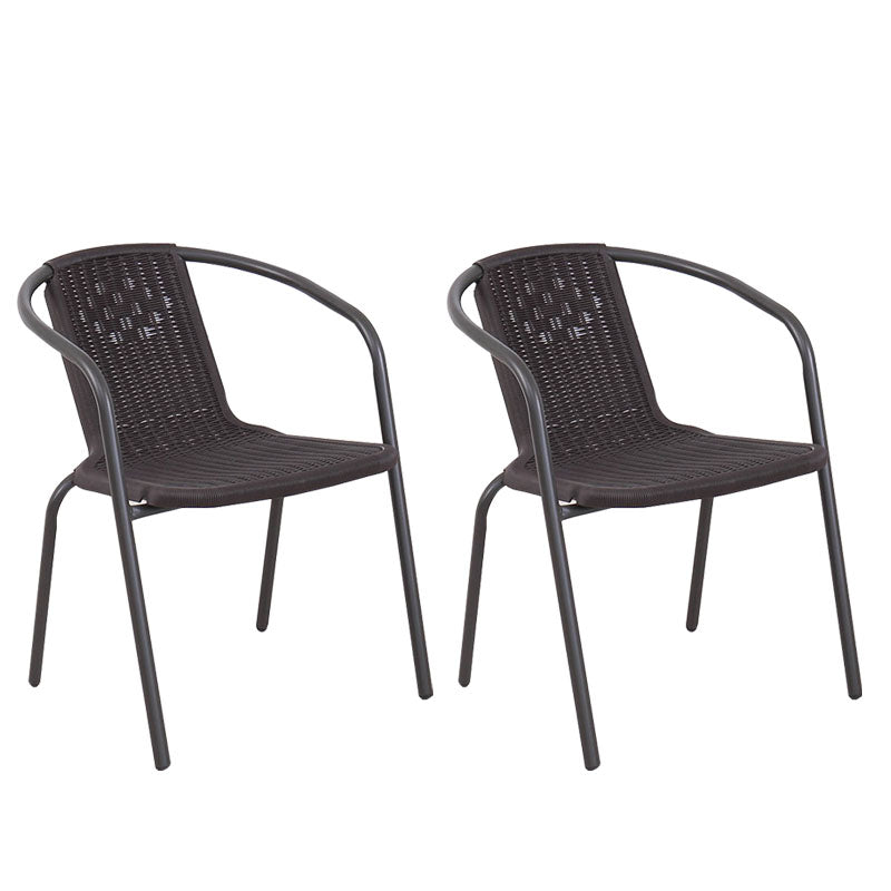 Contemporary Dining Arm Chair Indoor Metal Legs Dining Chair