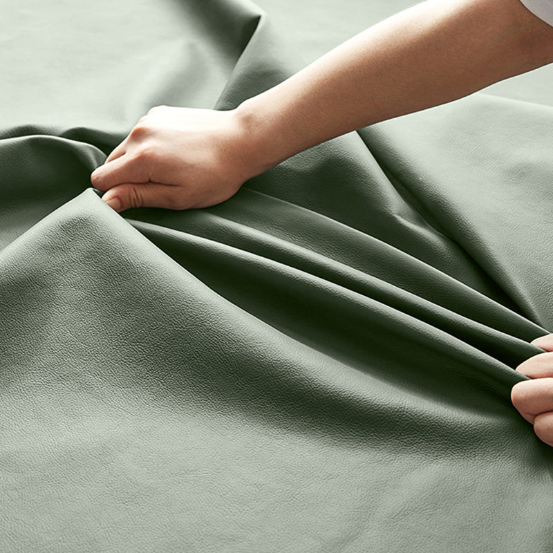 37.8"W Genuine Leather Square Arm Sectionals Sofa, Modern Chesterfield Sectionals