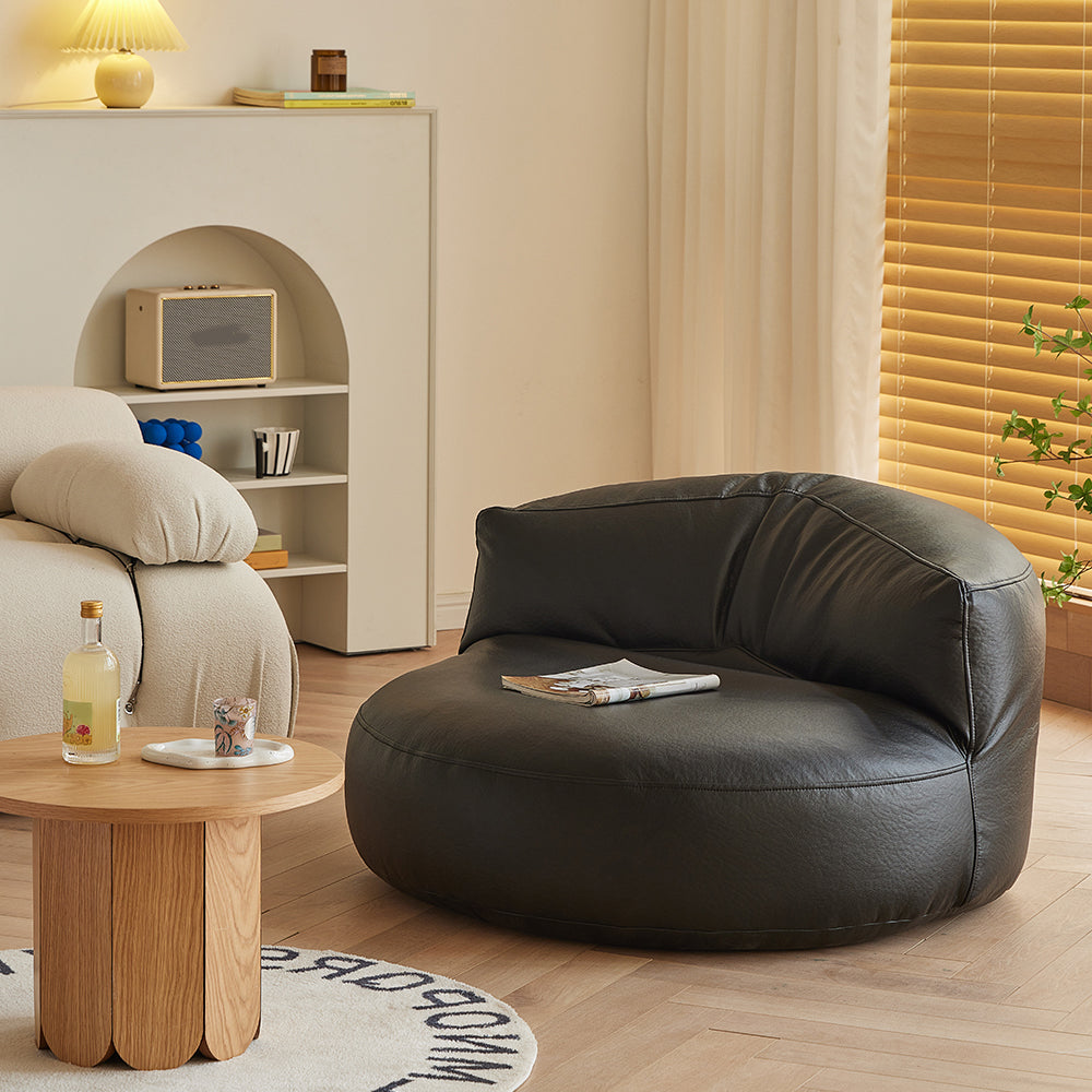 Contemporary Armless Single Sofa Chair Solid Color Accent Chair