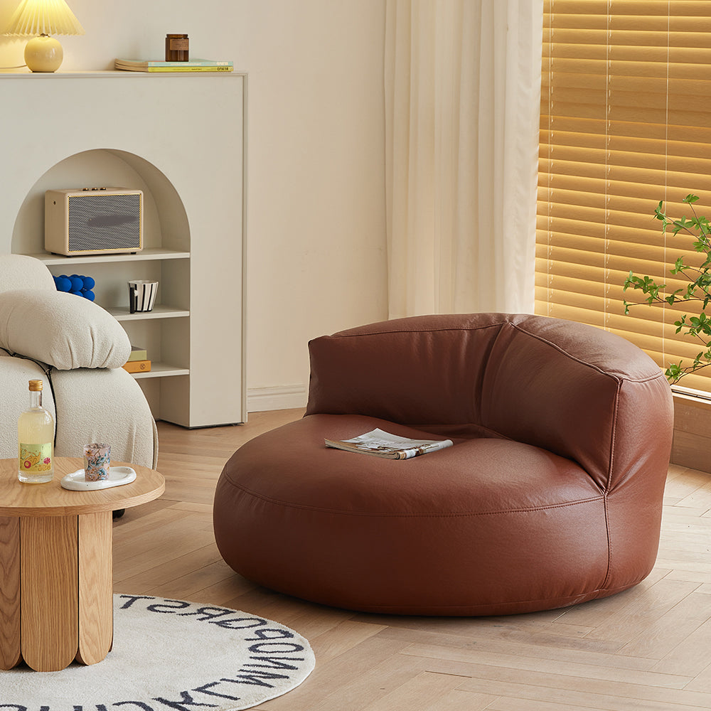Contemporary Armless Single Sofa Chair Solid Color Accent Chair