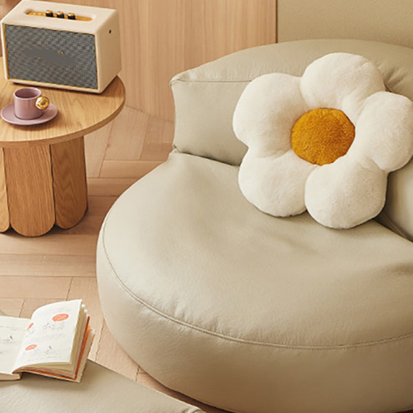 Contemporary Armless Single Sofa Chair Solid Color Accent Chair