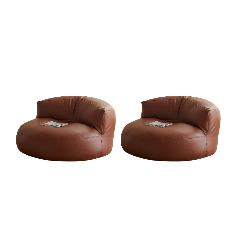 Contemporary Armless Single Sofa Chair Solid Color Accent Chair